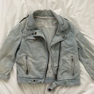 Gap denim moto jacket
